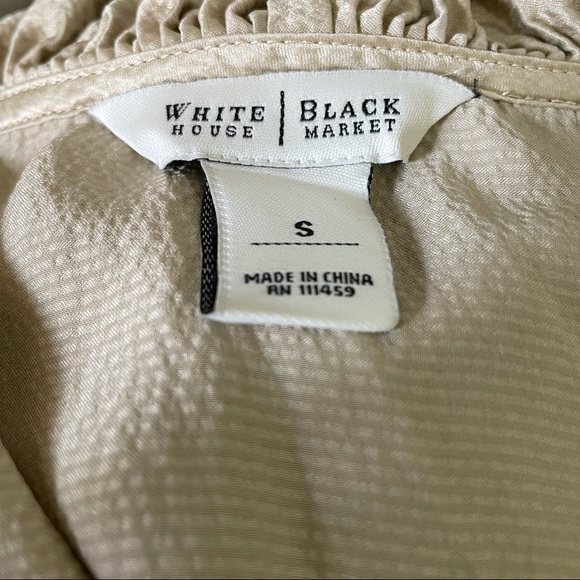 White House Black Market Silk Blouse Sz small - Picture 6 of 7